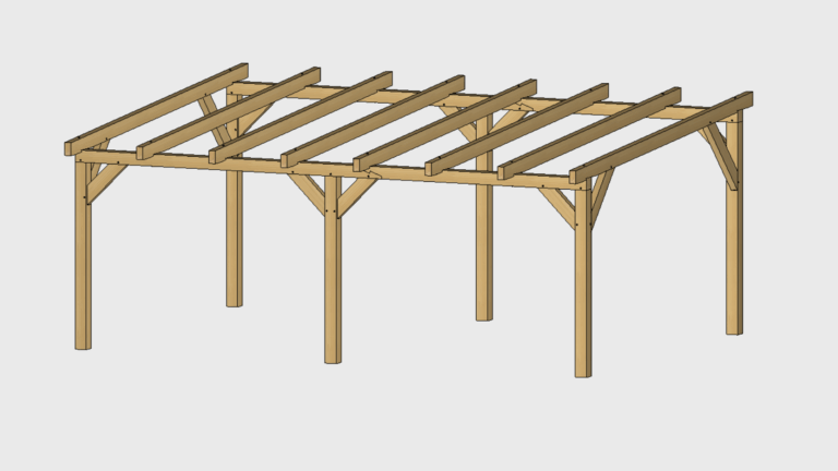 wiata samochodowa 6,45 x 4,44